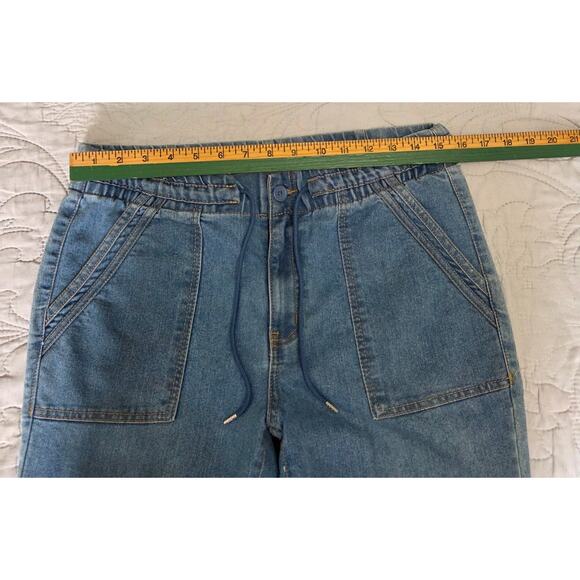 No Boundaries Elastic Waist Jean Joggers Woman's Size 11-13 - Picture 4 of 7